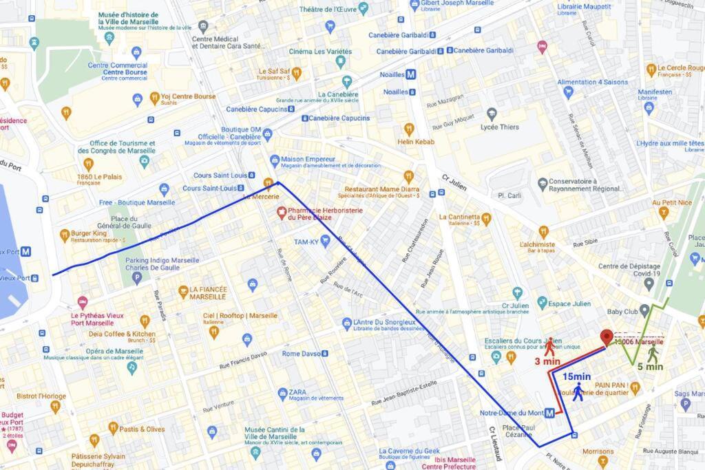 Studio Au Coeur De Marseille Ngoại thất bức ảnh